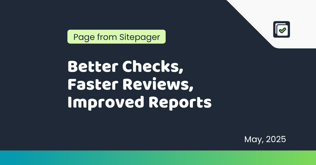 Sitepager Updates May 2025